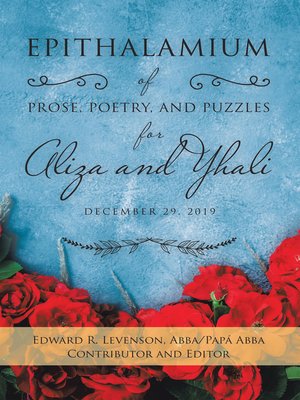 cover image of Epithalamium of  Prose, Poetry, and Puzzles for Aliza and Yhali